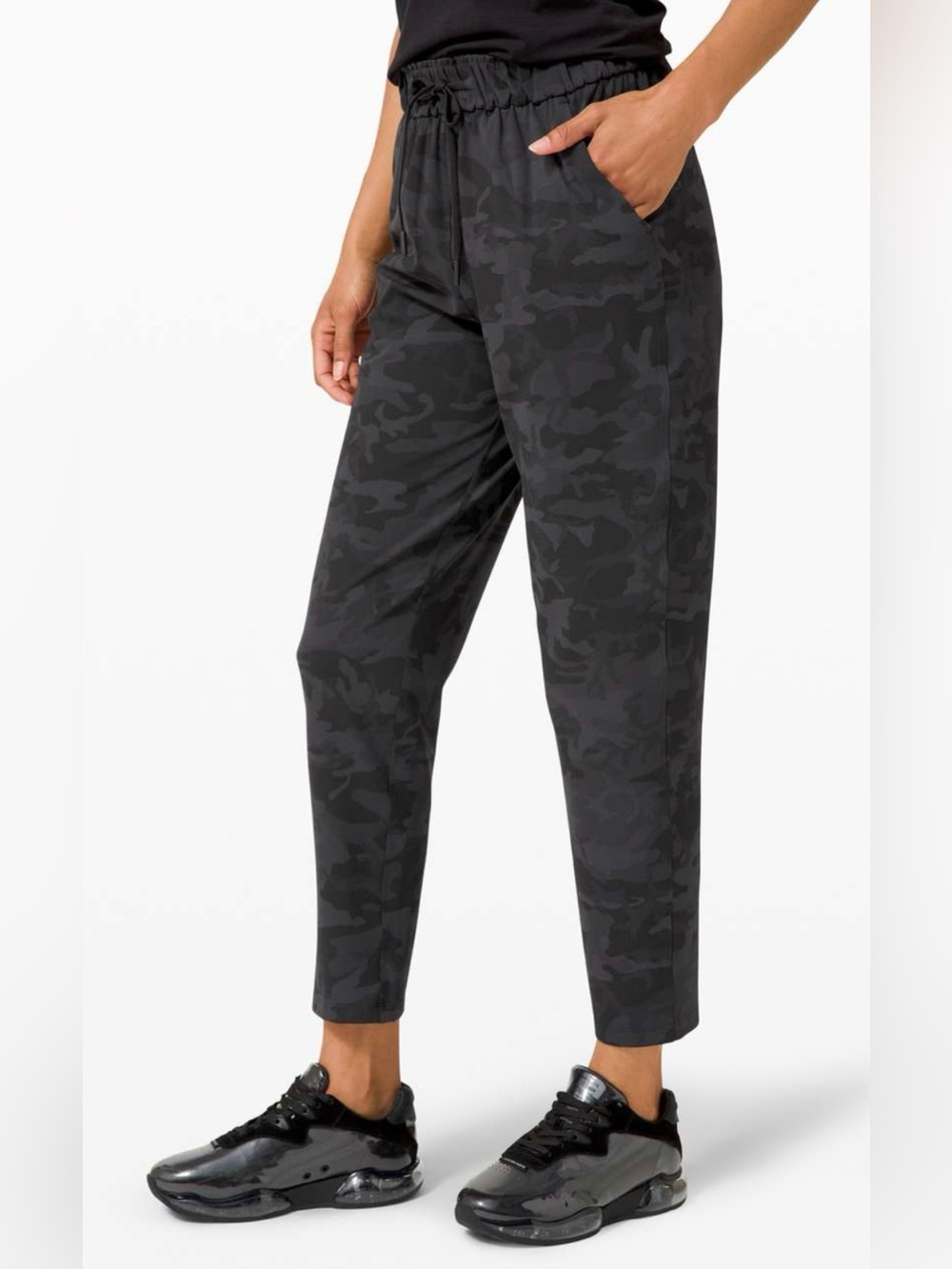 Lululemon Keep Moving High-Rise 7/8 Pants In Incognito Camo Multi Gray Size 4
